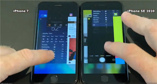 新iPhone SE速度實測對比：比6s明顯快、跟7沒啥區別